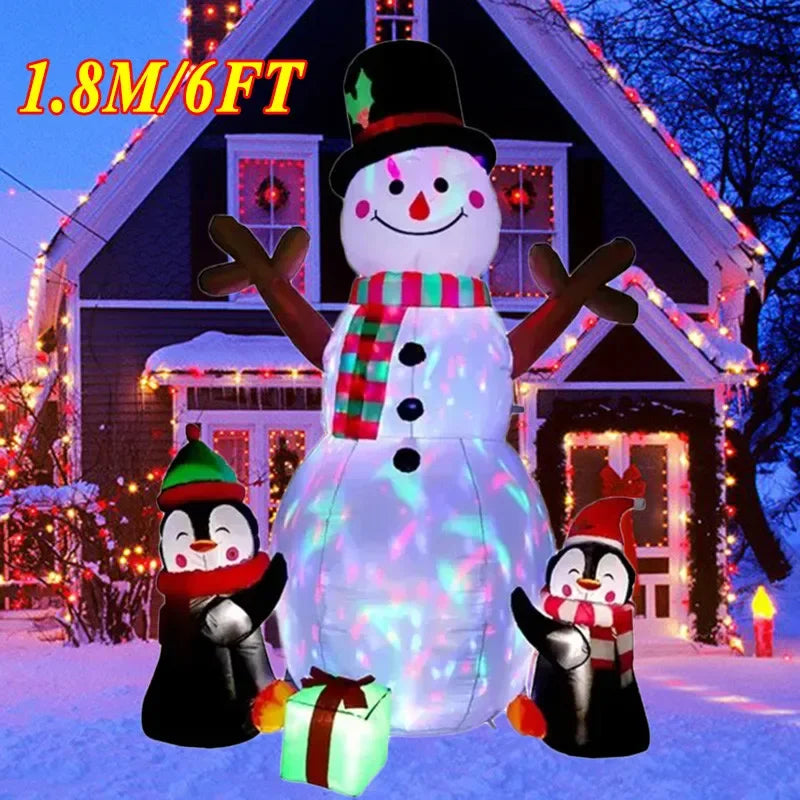 Christmas Decorations Model Built-in LED Lights Inflatable Toys Ornament