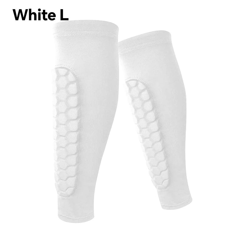 1Pcs Football Shin Guard Socks Sleeves with Foam Calf Compression