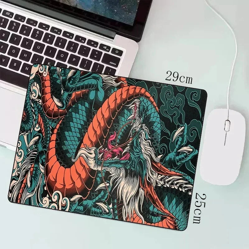 Japanese Dragon Large XXL Gaming Mousepad 900x400 700x300
