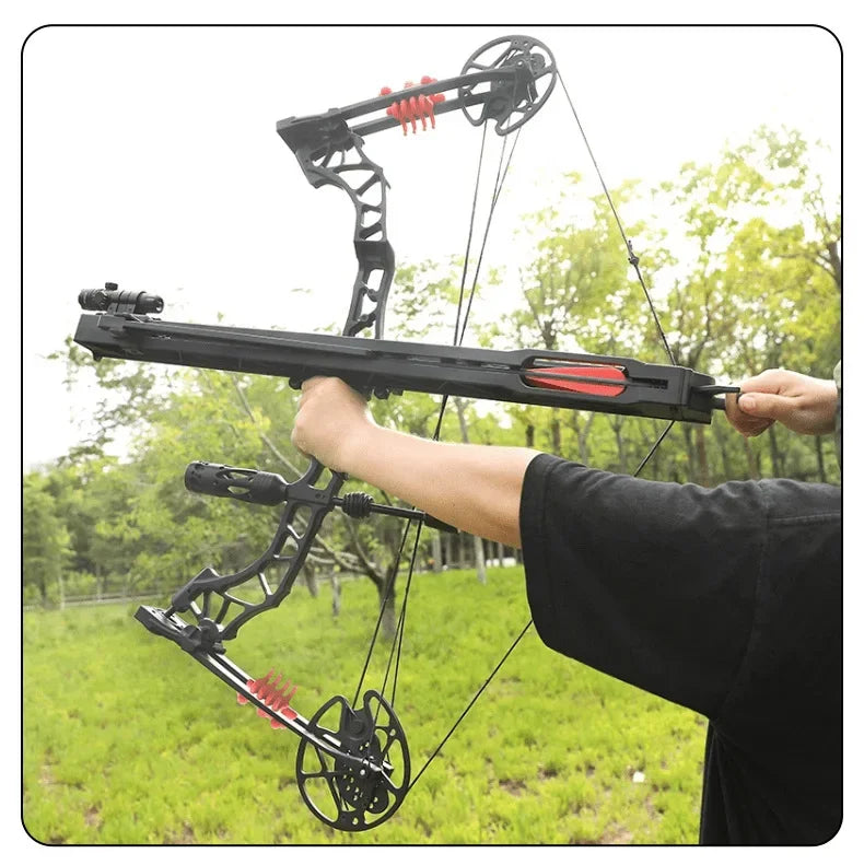 Powerful Slingshot Compound Bow Metal Hunting