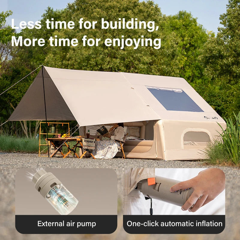 Auto Inflatable Tent with Sunshade, 2025 New 2 in 1