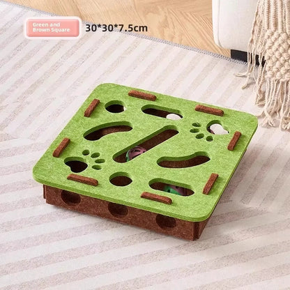 Cat Puzzle Toy Felt Puzzle Box Cat Exercise