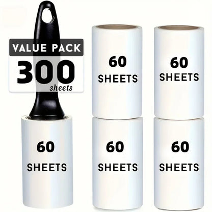 Extra-Sticky Lint Roller for Pet Hair Removal 60 Sheets/Roll