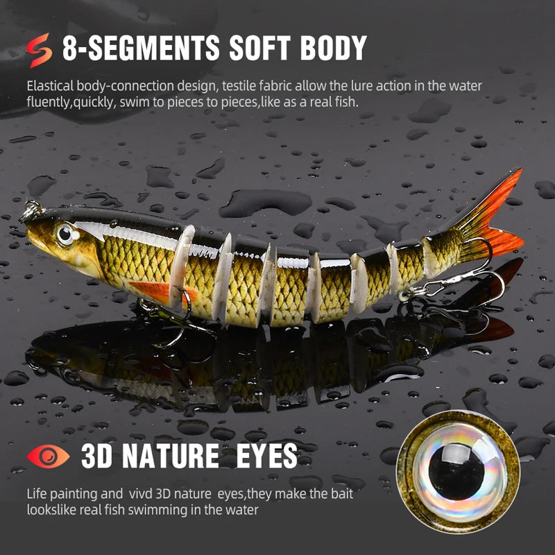 Fishing Lures Multi Jointed Swimbait Crank Bait