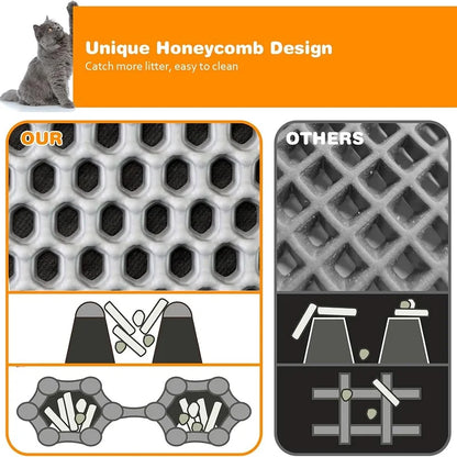 Cat Litter Mat Double Layer Pet Non Slip Big Pet Litter Box