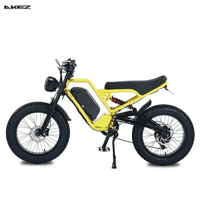 Electric Bicycle Full Suspension Removable Battery Fat TIRE