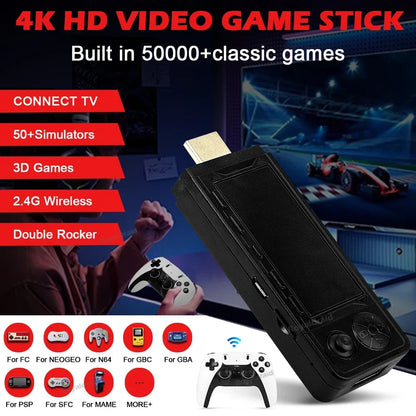 128G 256G X9 PRO GameStick 4KHD TV Video Game Consol 3D Games