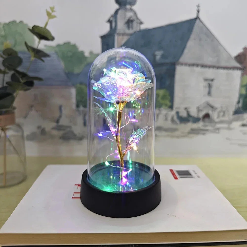 Rose Light Beautiful Realistic Looking Night Light Rose