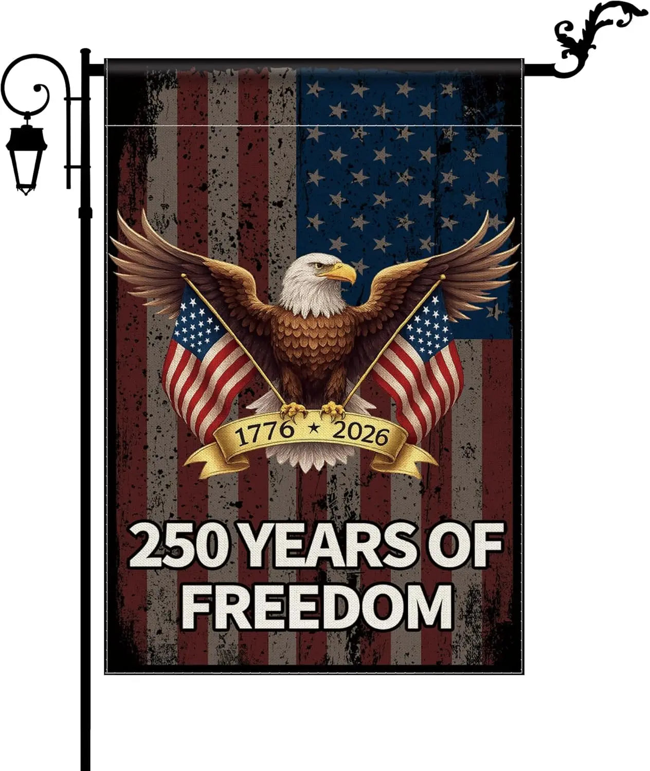 250 Years America Garden Flag, USA 250th Anniversary Banner