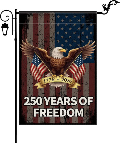 250 Years America Garden Flag, USA 250th Anniversary Banner