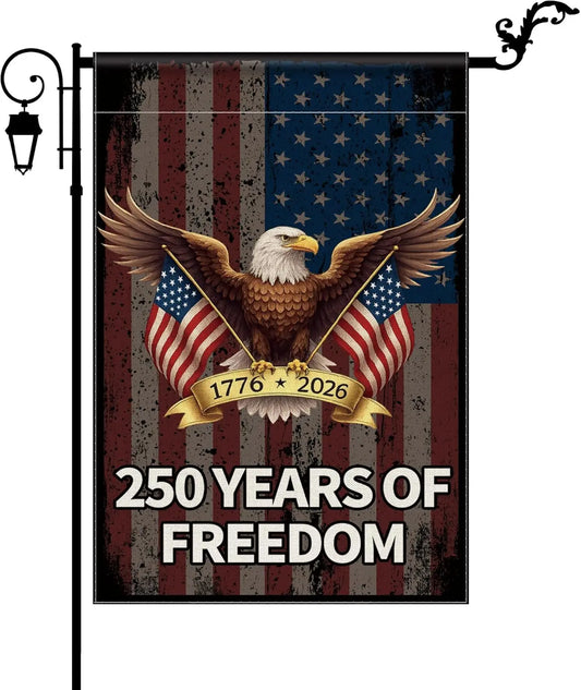 250 Years America Garden Flag, USA 250th Anniversary Banner