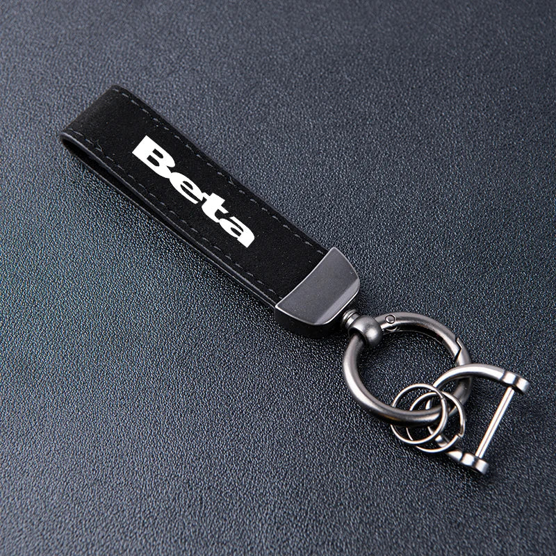 Motorcycle Leather Suede Keychain For Beta Evo 250 300 80