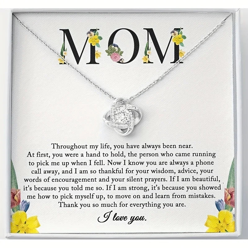Sentimental To My Mom Necklace - Perfect Mom Gift From Daughter