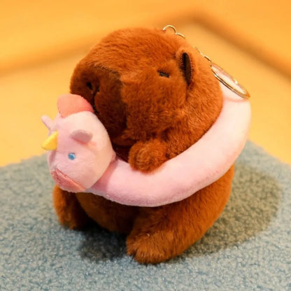 Cute Capybara Plush Toy Hoodie with Wings Simulation Doll