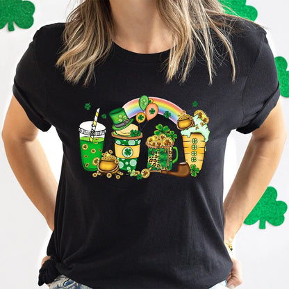 St. Patrick's Coffee Shirt Lucky Coffee Shirt St Patricks Day