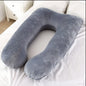 The velvet maternity pillow is soft to the touch