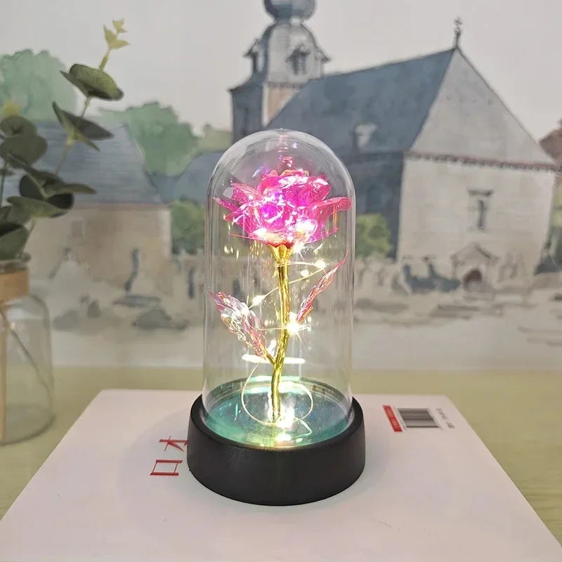 Rose Light Beautiful Realistic Looking Night Light Rose