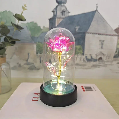 Rose Light Beautiful Realistic Looking Night Light Rose