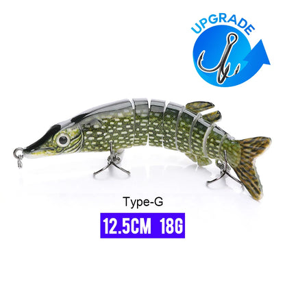 VTAVTA 10/14cm Sinking Wobblers Fishing Lures Jointed