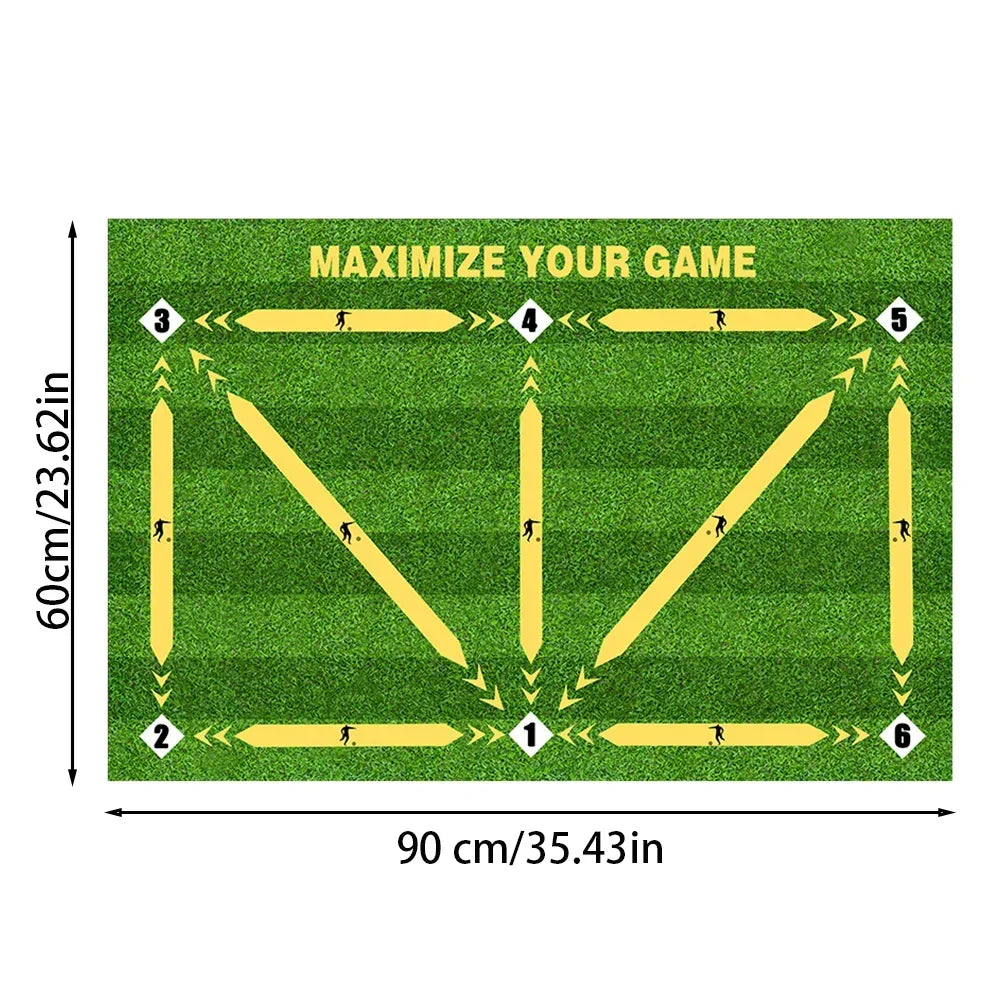 Football Training Mat Soccer Training Equipment Non Slip