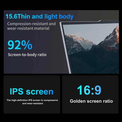 15.6" Ultra Slim Intel Core i7 6500U Laptop Computer