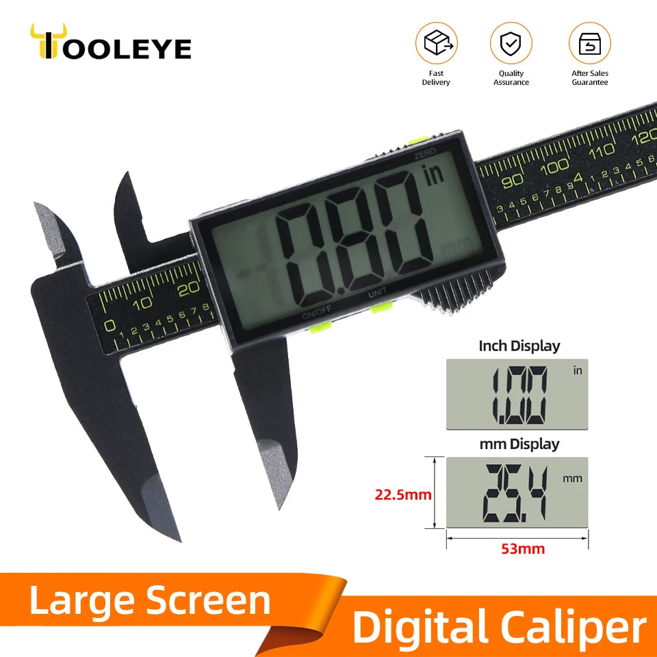 Digital Caliper Electronic Plastic Calipers Vernier Measuring Tool