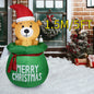 Christmas Decorations Model Built-in LED Lights Inflatable Toys Ornament