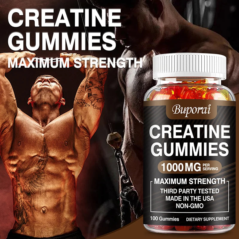 Creatine Monohydrate Gummies - Boost Energy, Build Muscle