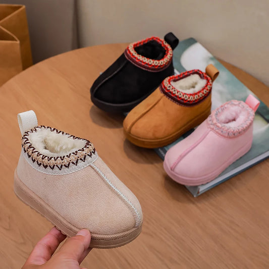 2025 New Fashion Children's Ankle Boots Soft Winter Causal Girls