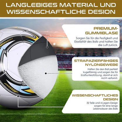 World Football Soccer Balls Official Size5 Machine Sewing PVC