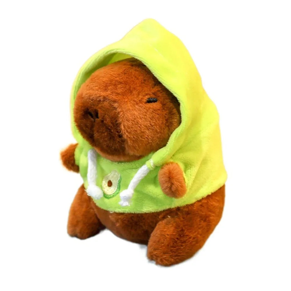 Cute Capybara Plush Toy Hoodie with Wings Simulation Doll