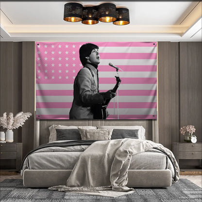 America USA P-Paul M-McCartney Flag For Garden