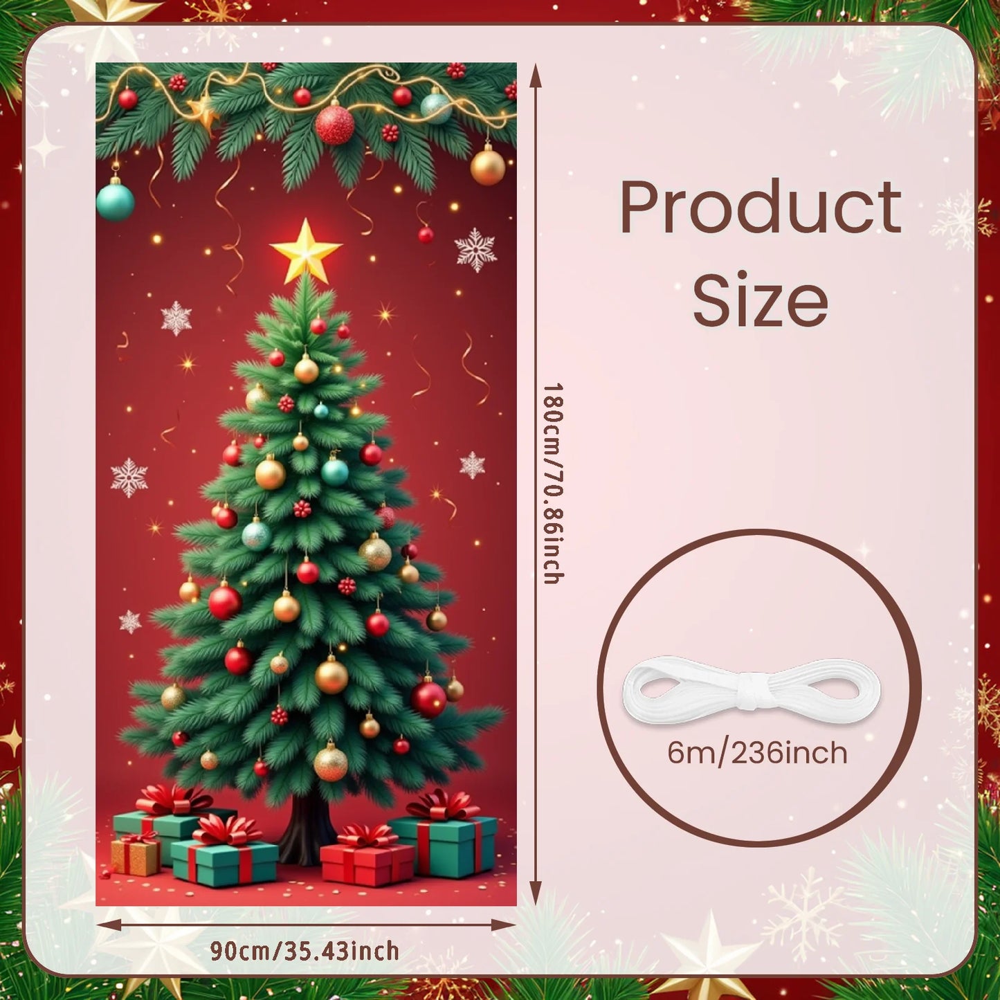 Christmas snowman Hanging Flag Door Banner