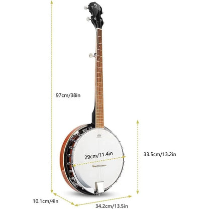Banjo 5 String Full Size Banjos Set