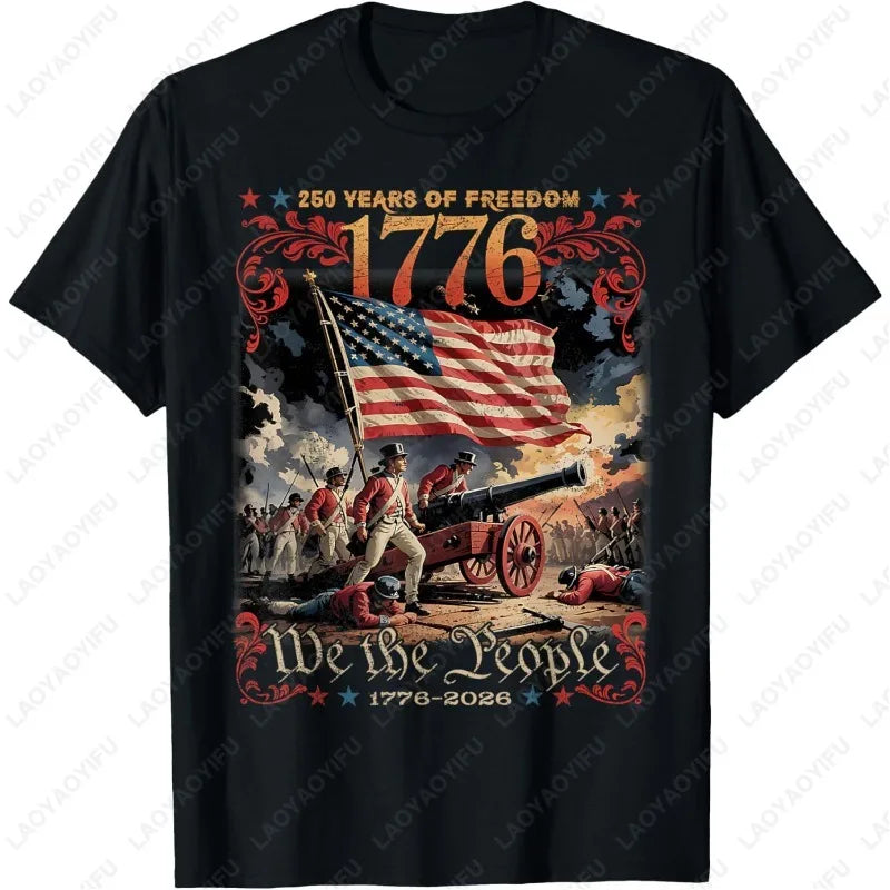 250 Years of Freedom Retro USA Flag Since 1776 2026