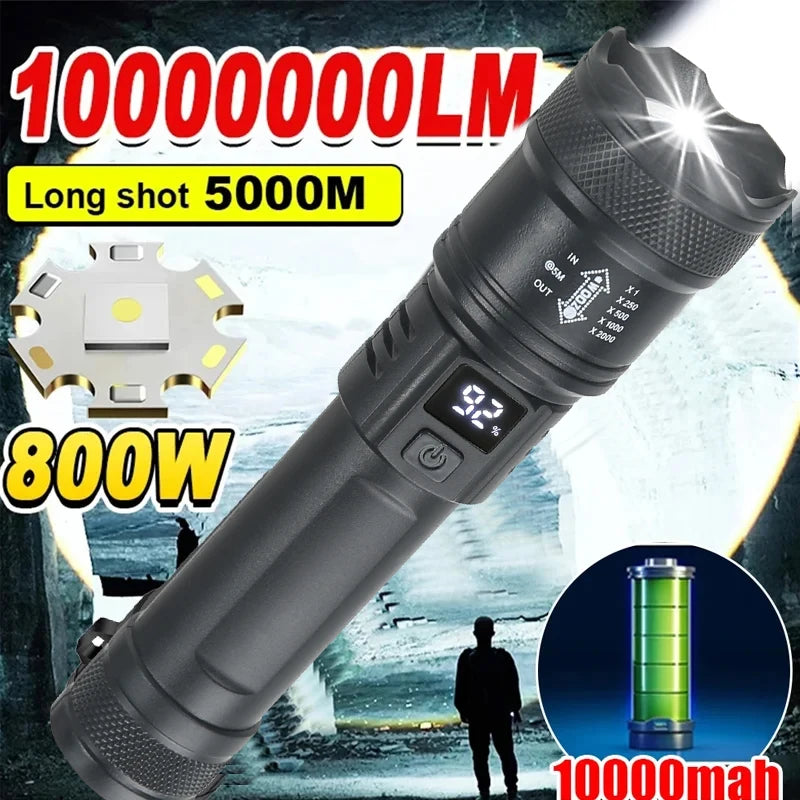 High Strong Power Led Flashlights 2000LM Tactical Torch
