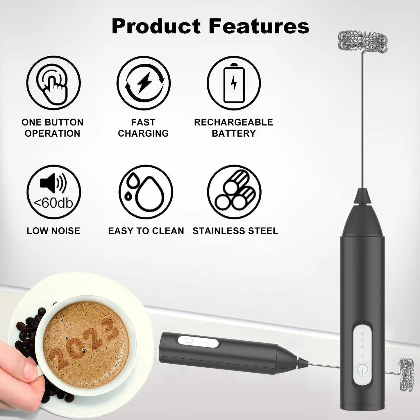MINI Milk Frother USB Rechargeable