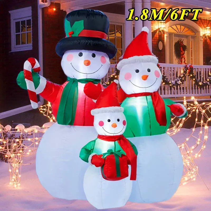 Christmas Decorations Model Built-in LED Lights Inflatable Toys Ornament