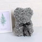 25cm Artificial Teddy Rose Flower Bear with Box Romantic