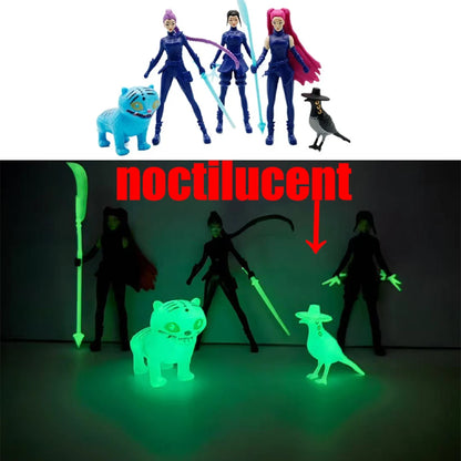 12pcs/Set Kpop Demon Hunters Action Figure Toy