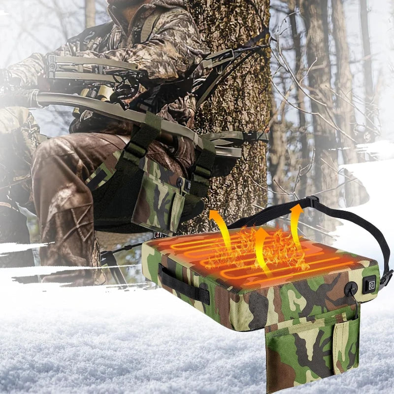 Camouflage Heated Seat Cushion for Sports Fields
