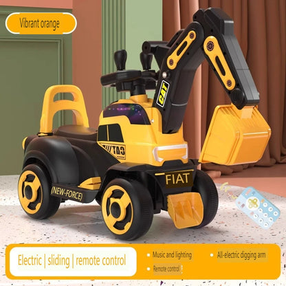 Children Excavator Digging Can Sit To Ride Roller Coasters