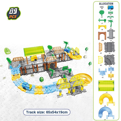 Electric train tracks Toys Splicing Track Trains Transparent