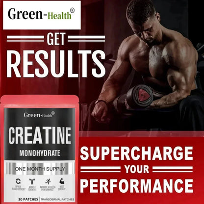 Creatine Monohydrate Transdermal Patches for Muscle Growth,