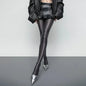Women's Slim Solid Tights High Waist