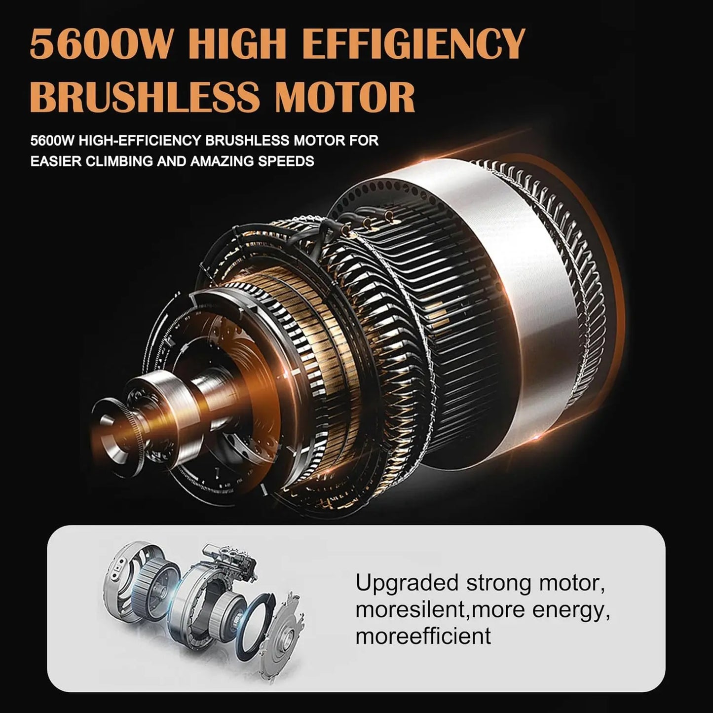 GT08 Electric Scooter 5600W Dual Motor 60V27AH