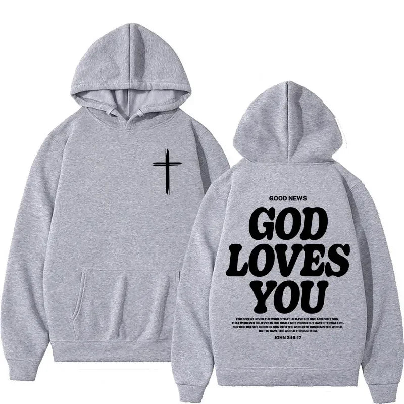Harajuku Aesthetic Christian Jesus Church Hoodie Bible Verse