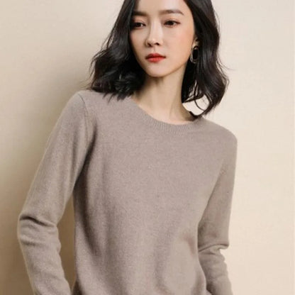Women Sweater O-neck Autumn Winter Basic Pullover Warm