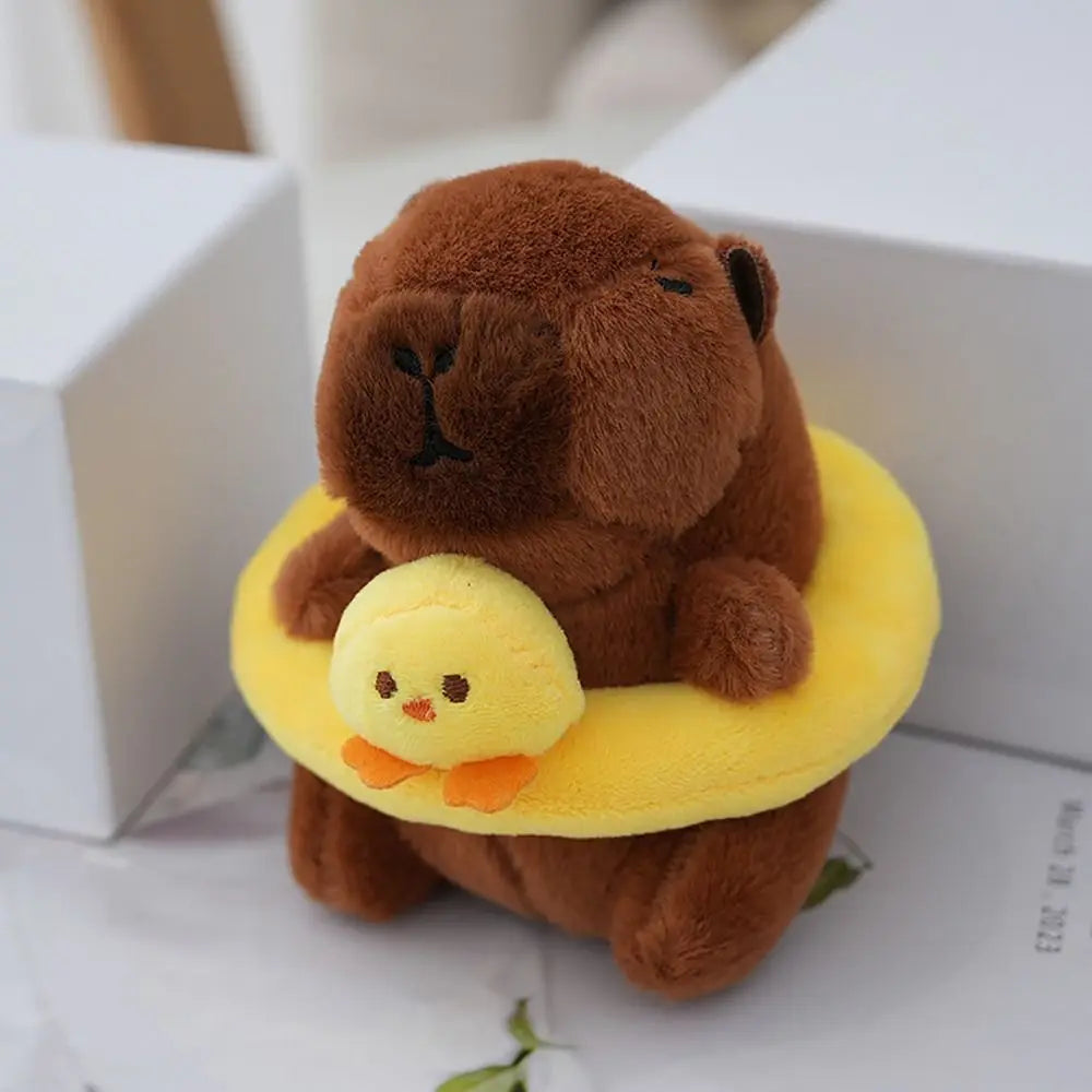 Cute Capybara Plush Toy Hoodie with Wings Simulation Doll