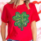 2025 St Patricks Day Shamrock Women T-Shirts